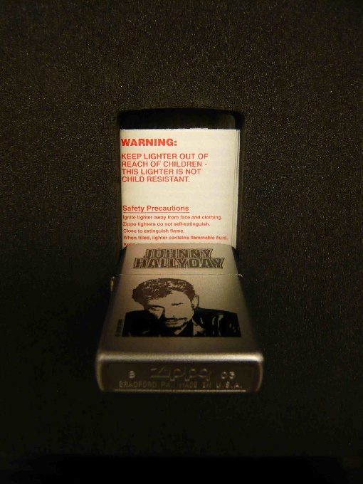 Coffret Zippo Johnny Hallyday "Marie" Collector Edition limitée